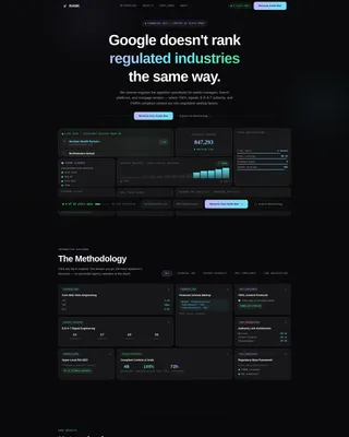 Financial Services SEO Agency Landing Page Template