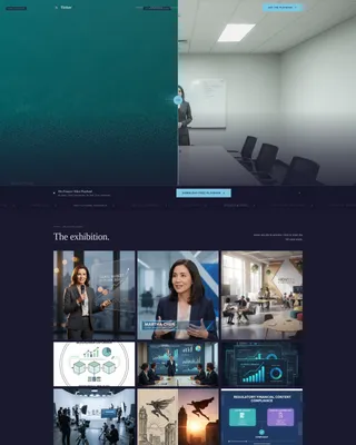 Cinematic Finance Video Agency Landing Page Template