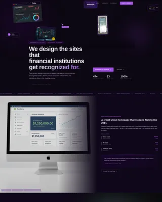Financial Services Web Design Agency Landing Page
