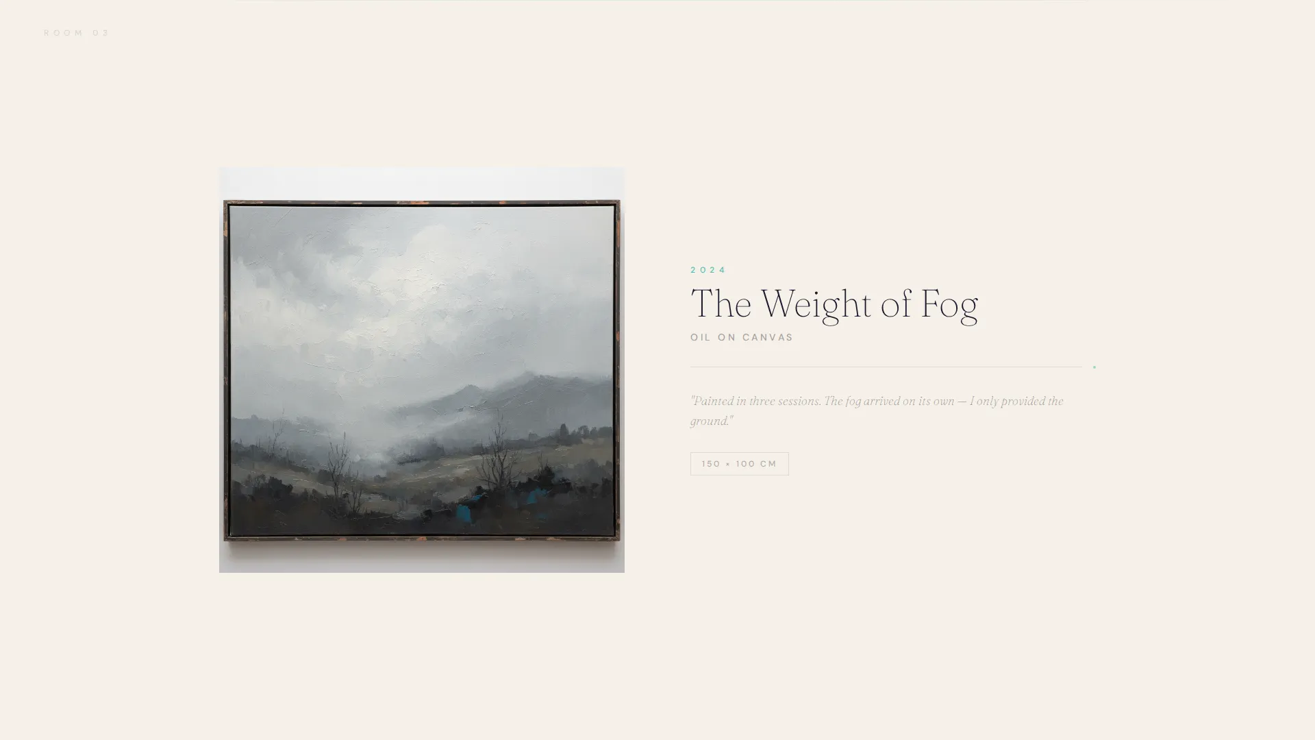 Fine Art Portfolio Landing Page Template