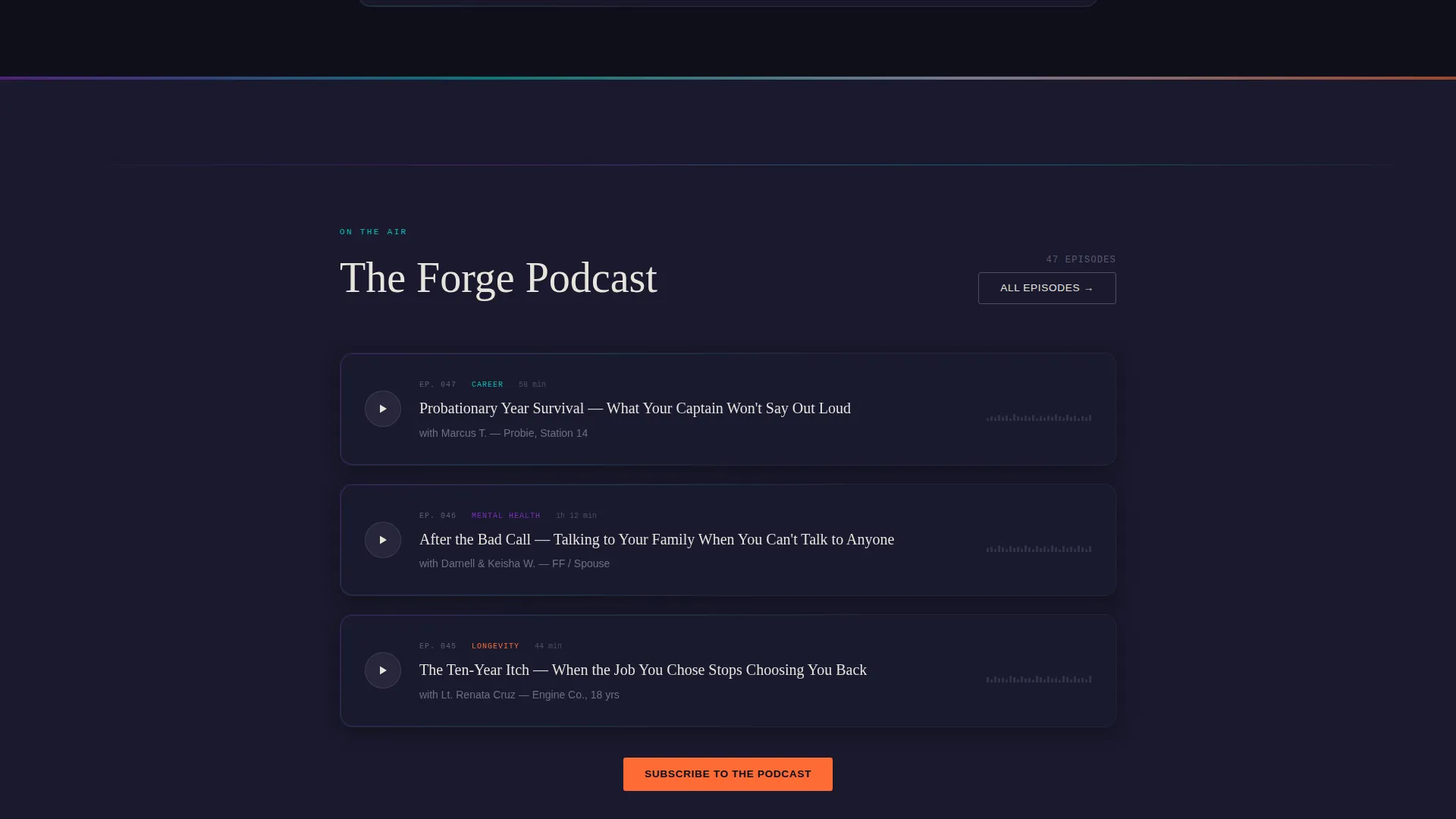 Firefighter Personal Brand Landing Page Template