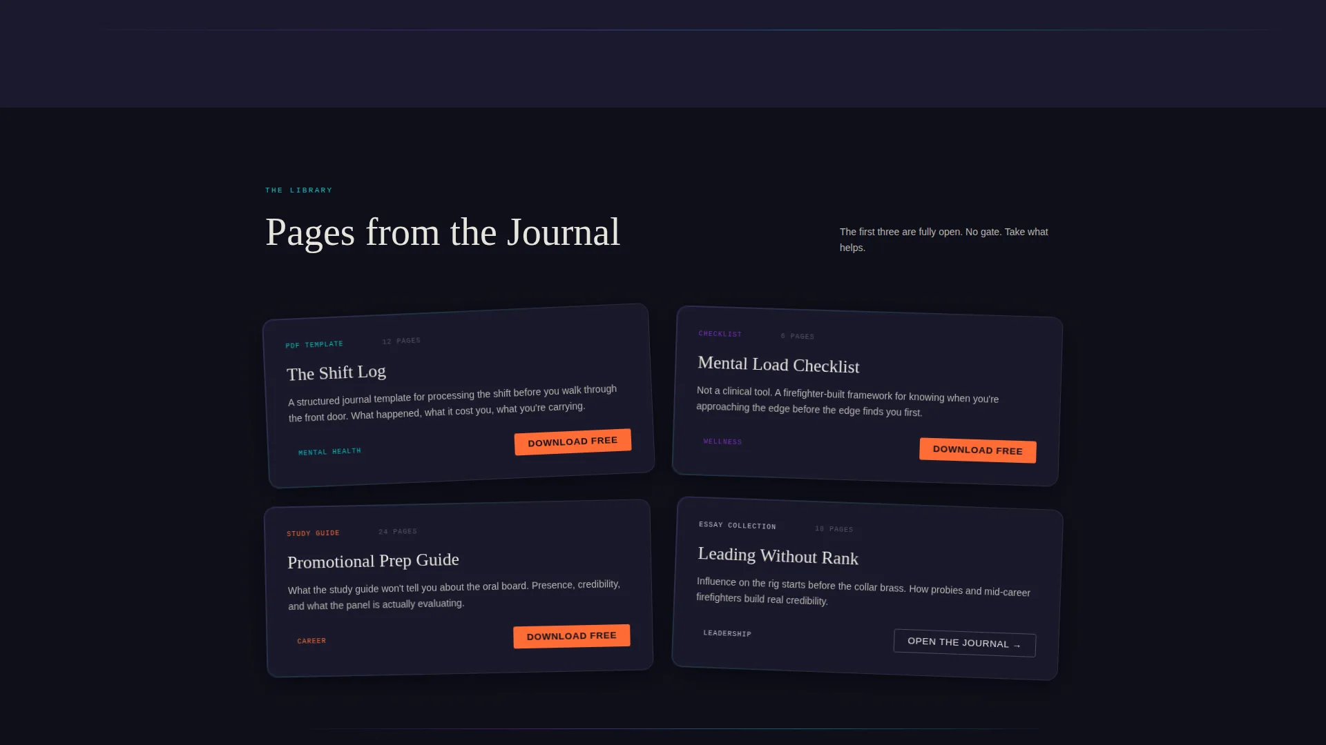 Firefighter Personal Brand Landing Page Template