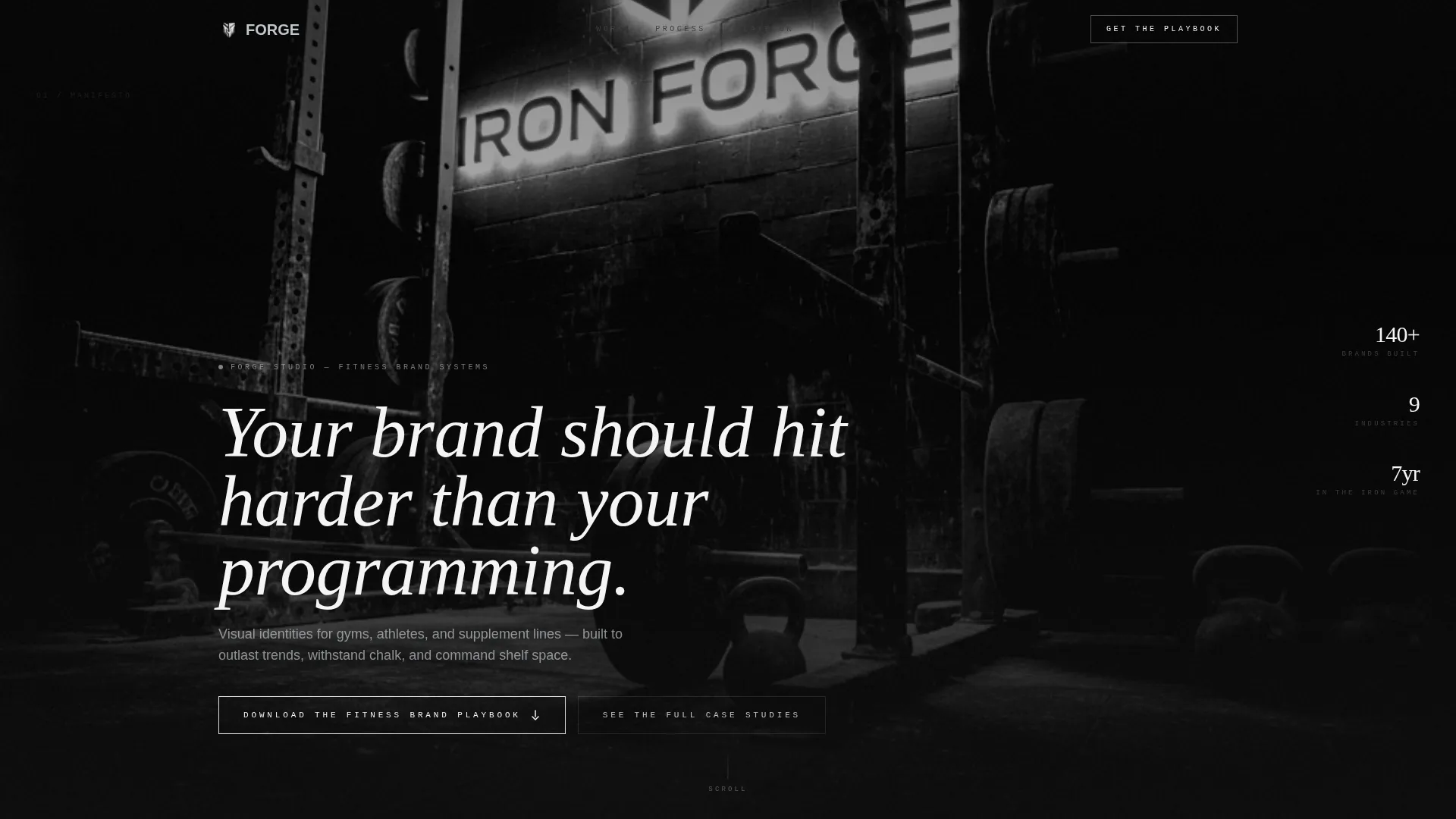 Fitness Branding Agency Landing Page Template