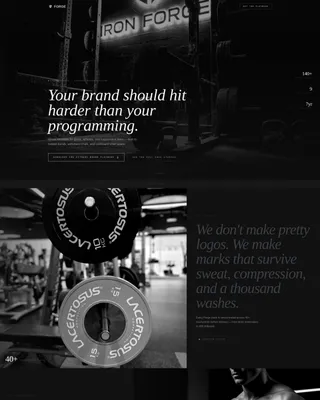 Fitness Branding Agency Landing Page Template