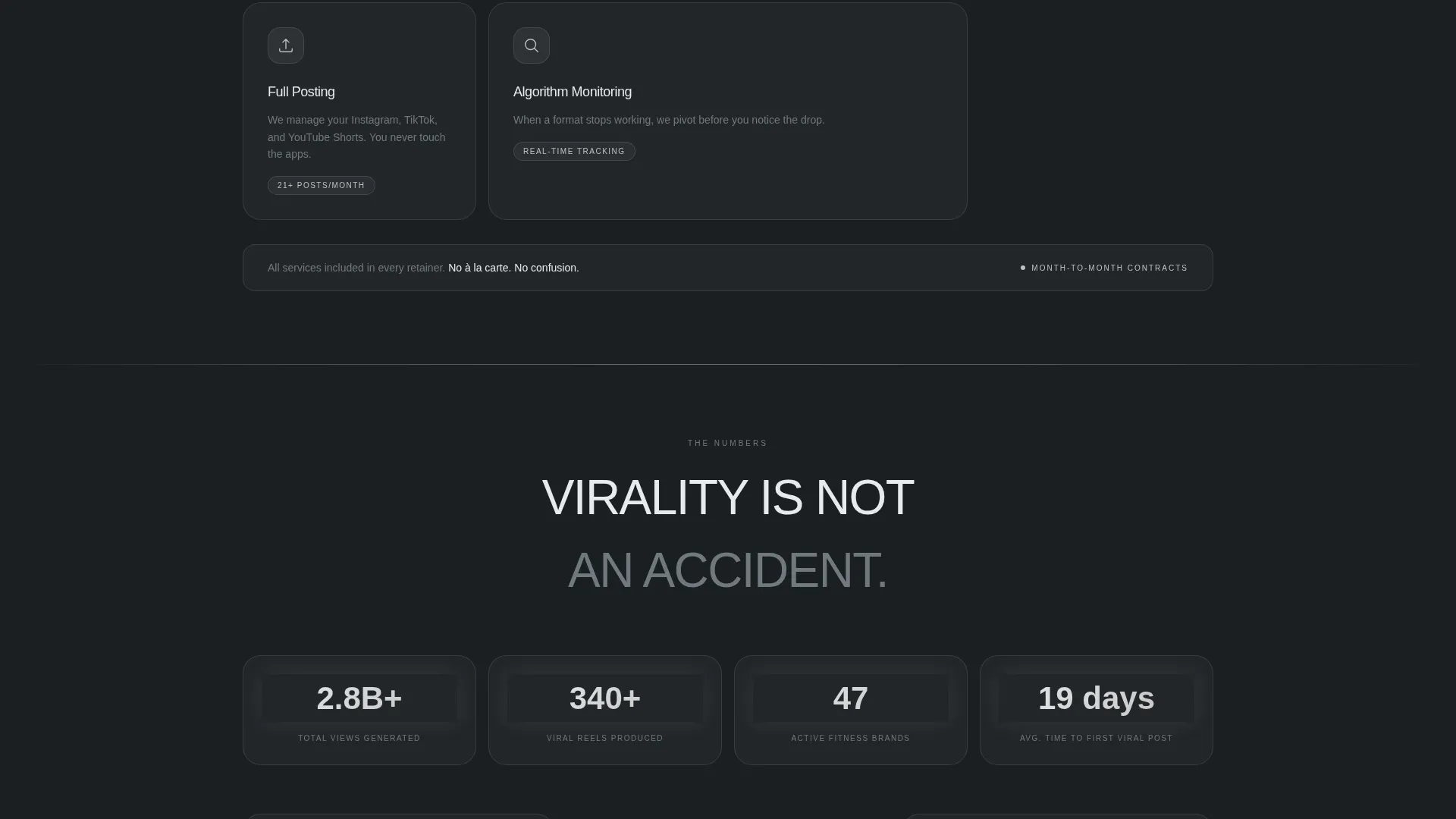 Fitness Agency Landing Page Template | Horizontal Scroll