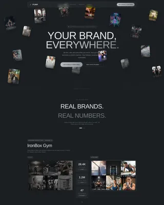 Fitness Agency Landing Page Template | Horizontal Scroll