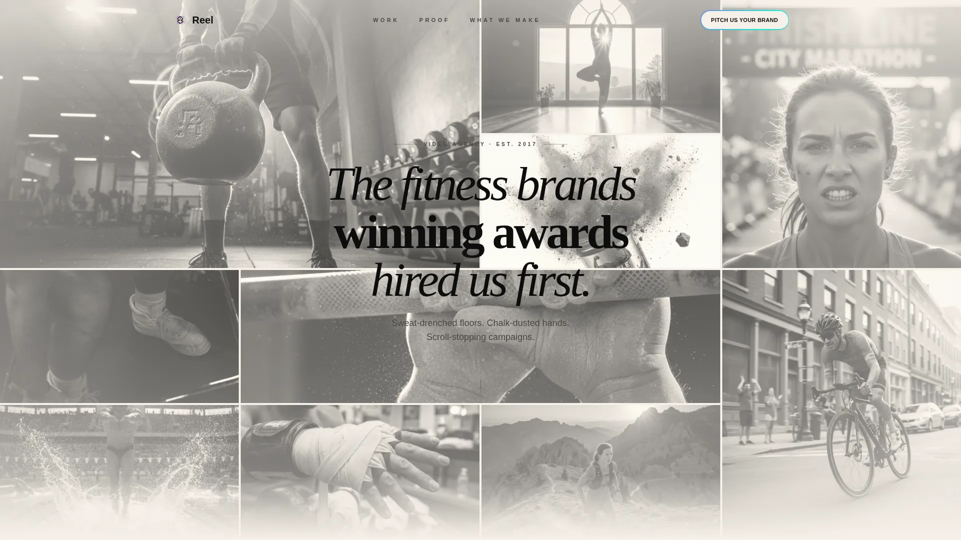 Fitness Video Marketing Agency Landing Page Template