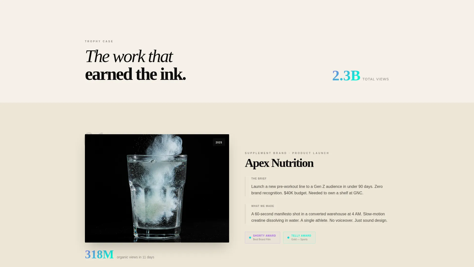 Fitness Video Marketing Agency Landing Page Template