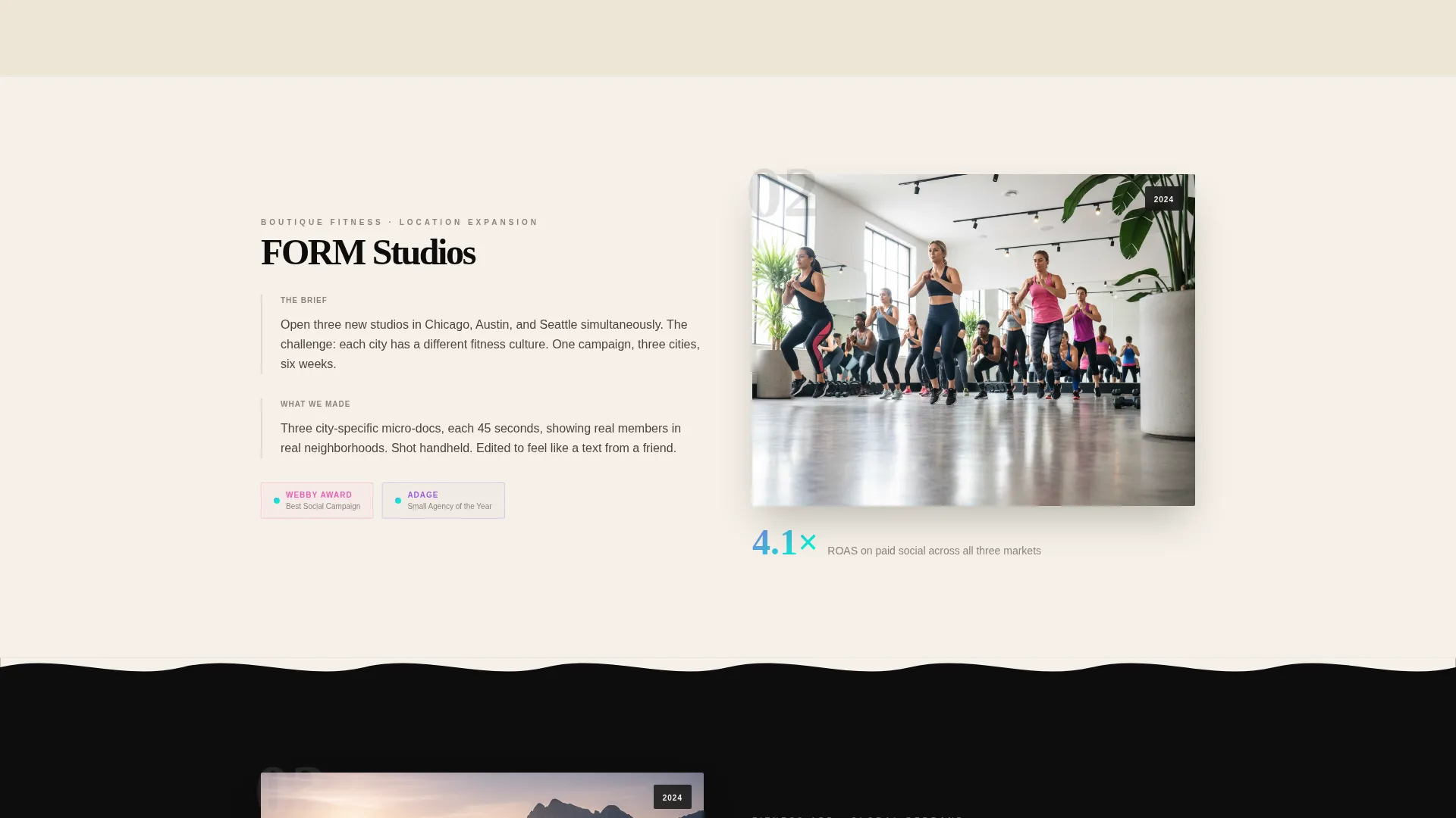 Fitness Video Marketing Agency Landing Page Template