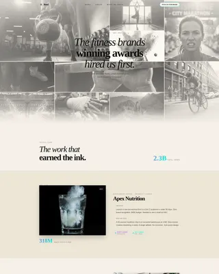 Fitness Video Marketing Agency Landing Page Template