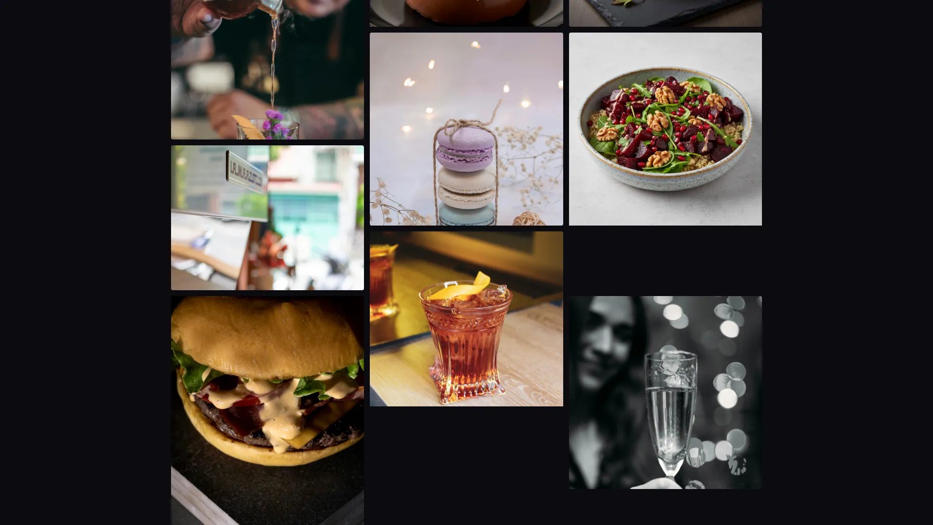 Food & Beverage Social Media Agency Landing Page