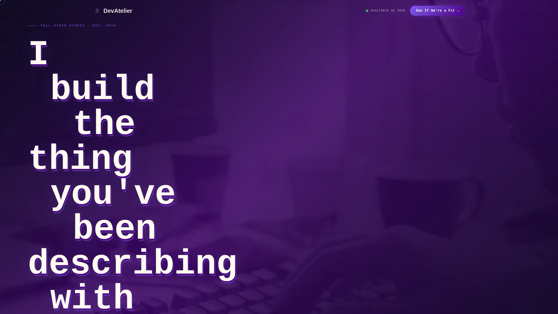 Freelance Developer Landing Page Template