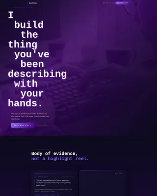 Freelance Developer Landing Page Template