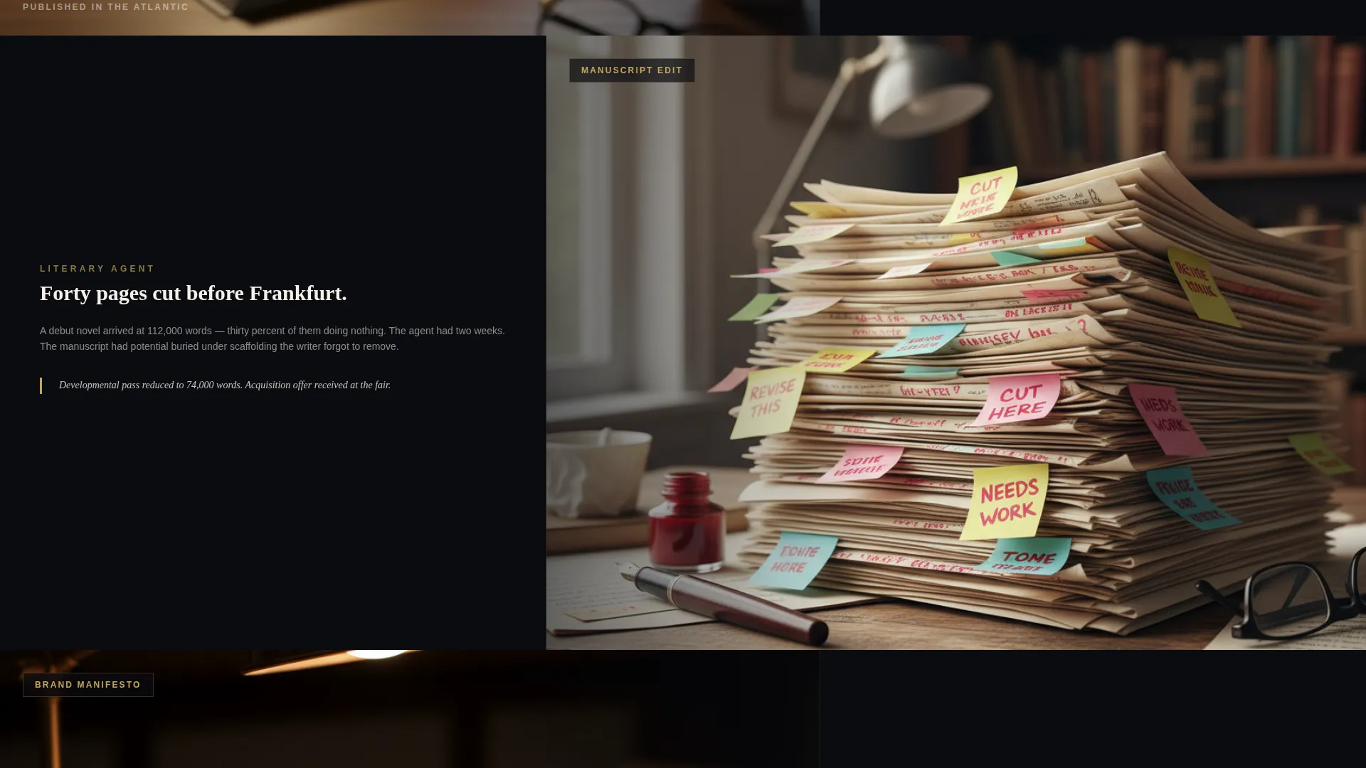 Freelance Writer & Editor Landing Page Template