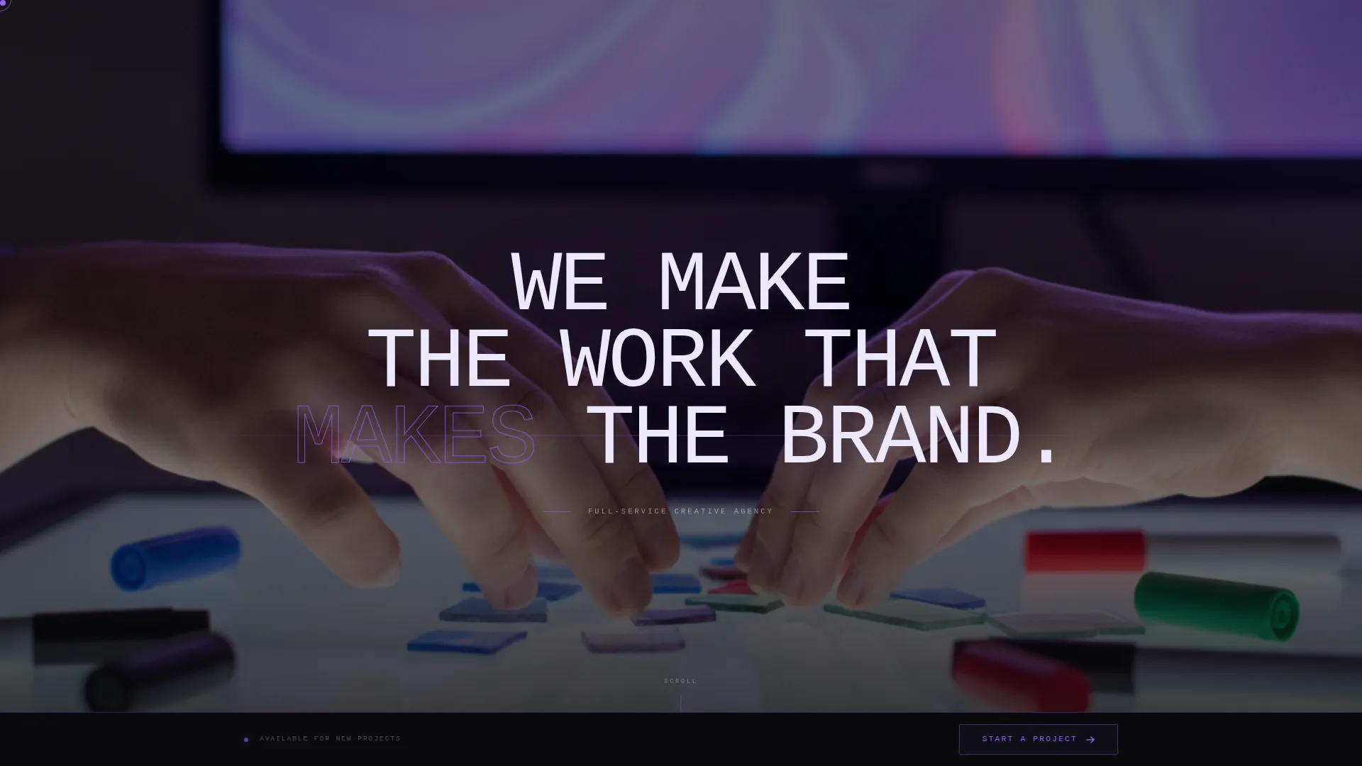 Bold Brutalist Creative Agency Landing Page Template