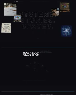 Brutalist Game Designer Portfolio Landing Page