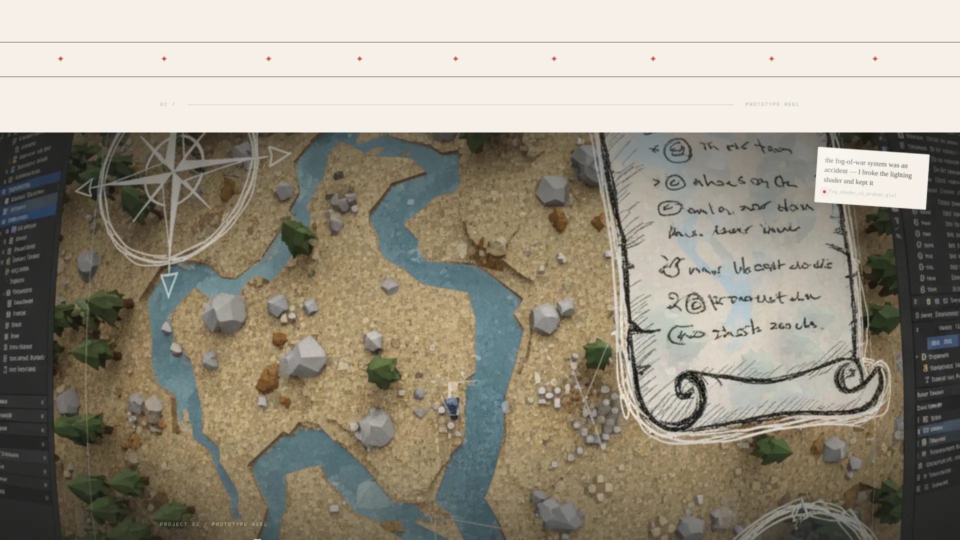 Immersive Game Designer Portfolio Landing Page