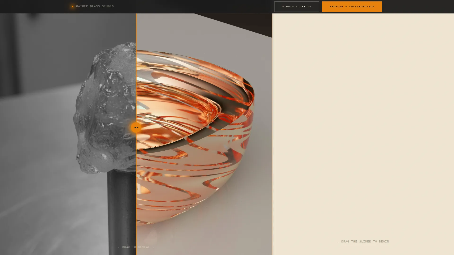 Glassblower Video Portfolio Landing Page Template