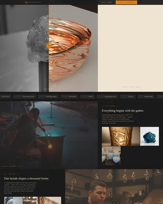 Glassblower Video Portfolio Landing Page Template