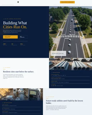 Pipeline Company Landing Page Template