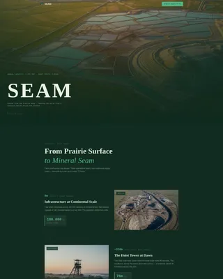 Potash Mining Landing Page Template for Lead Generation