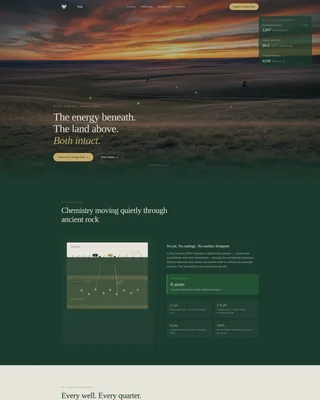 Mining Landing Page Template | ISR Operation