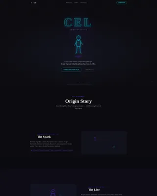 Cinematic 2D Animation Studio Landing Page Template