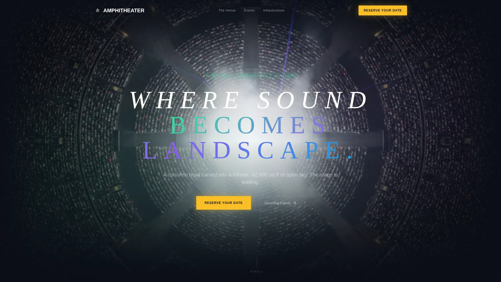 Outdoor Venue Landing Page Template