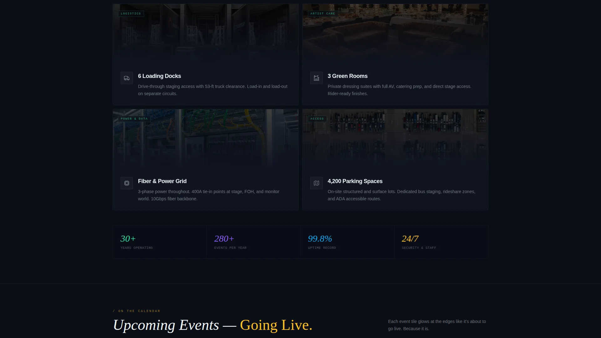 Outdoor Venue Landing Page Template