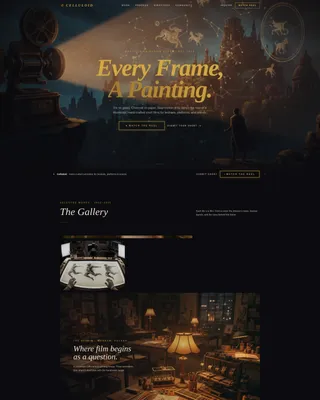 Cinematic Animation Studio Landing Page Template