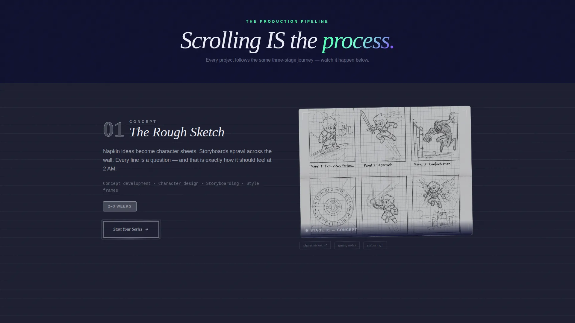 YouTube Animation Studio Landing Page Template
