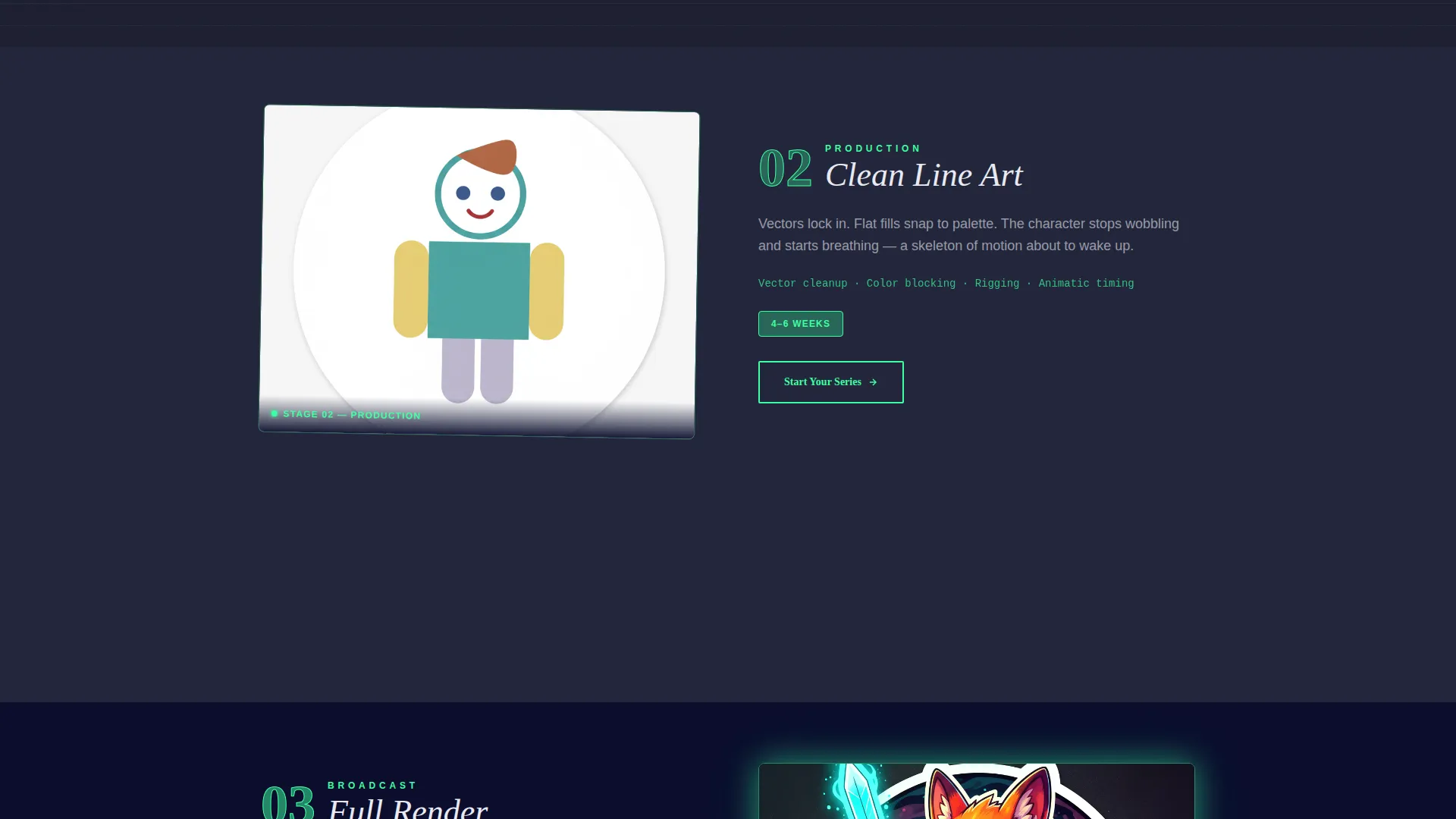 YouTube Animation Studio Landing Page Template