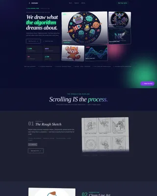 YouTube Animation Studio Landing Page Template