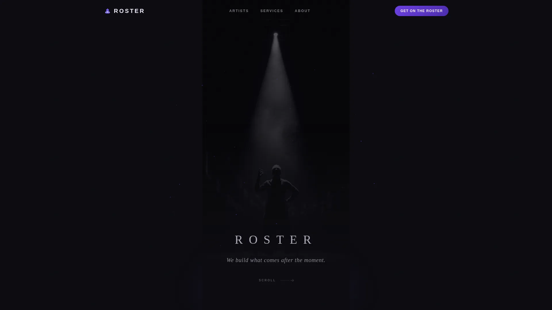 Artist Management Landing Page Template