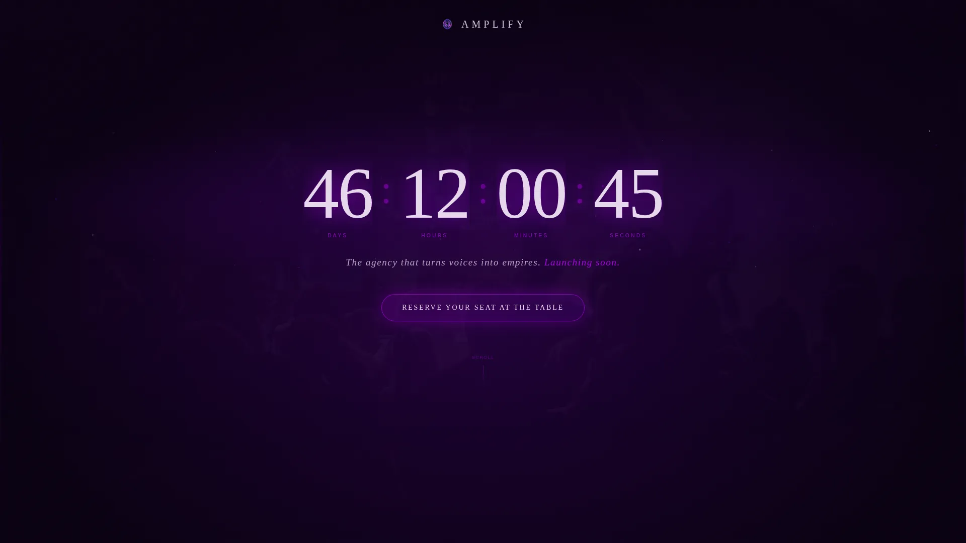 Author & Speaker Agency Coming-Soon Landing Page