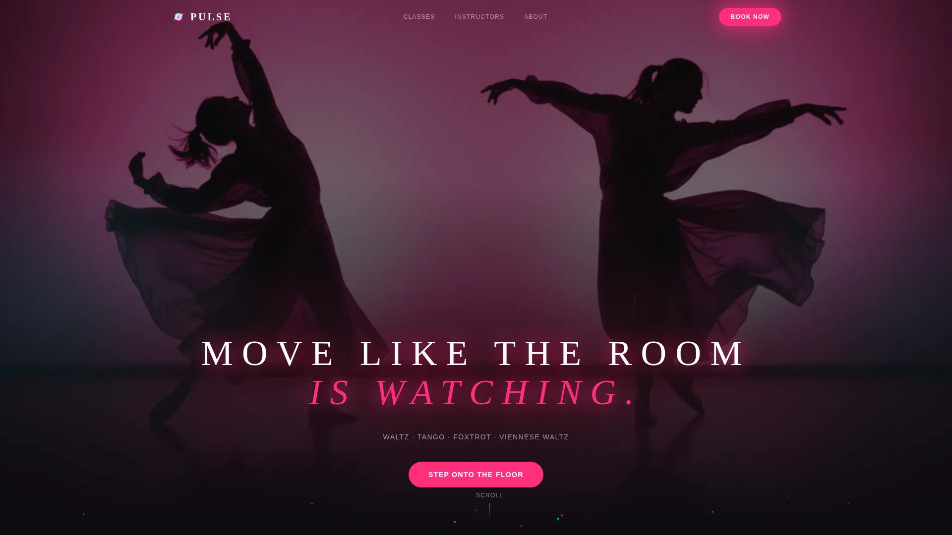 Ballroom Dance Studio Landing Page Template