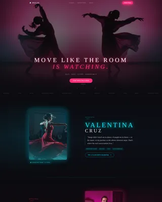 Ballroom Dance Studio Landing Page Template