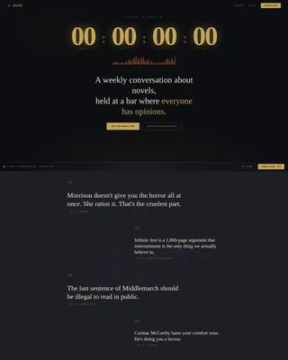 Immersive Book Podcast Landing Page Template