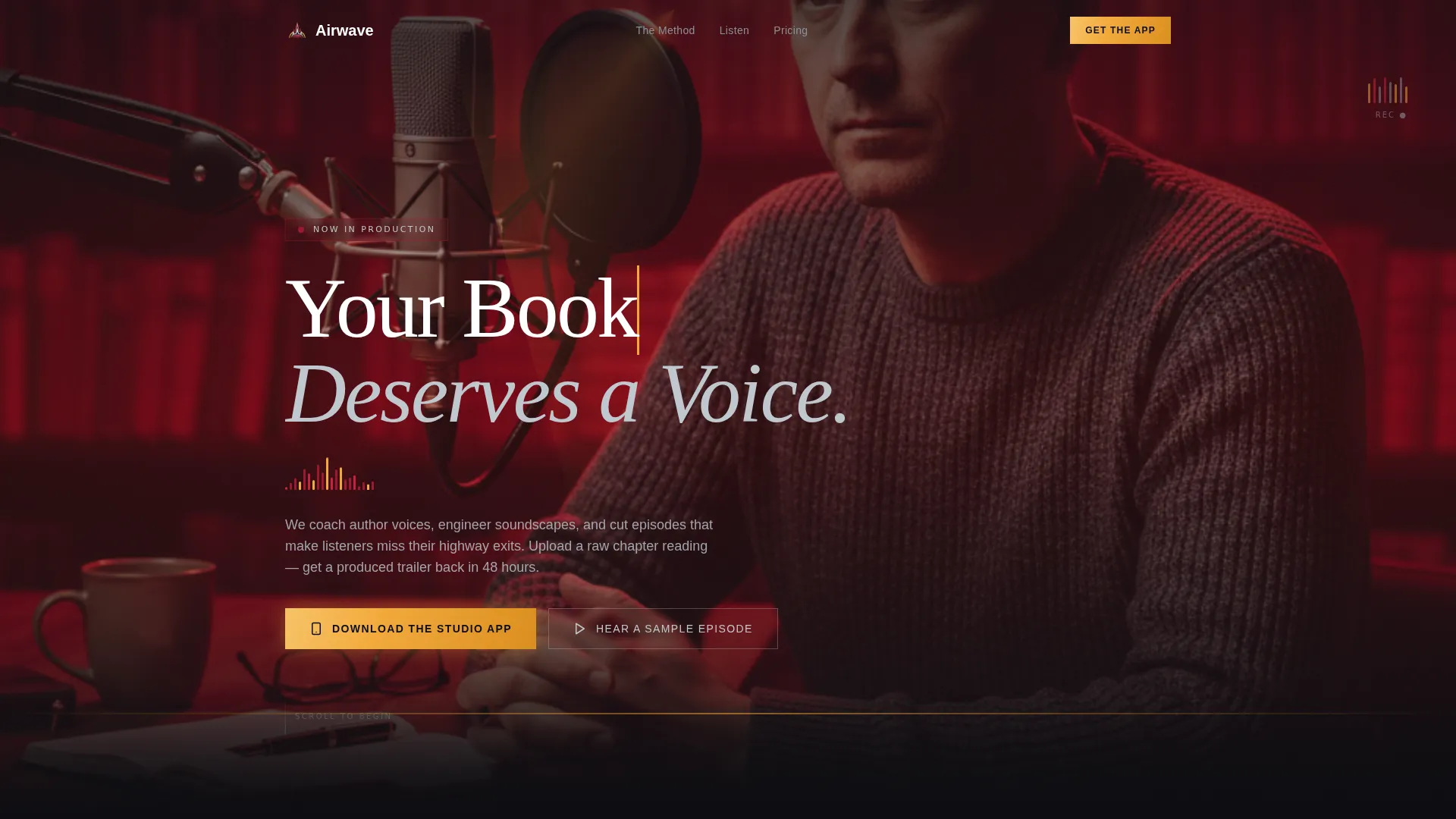 Book Podcast Production Landing Page Template
