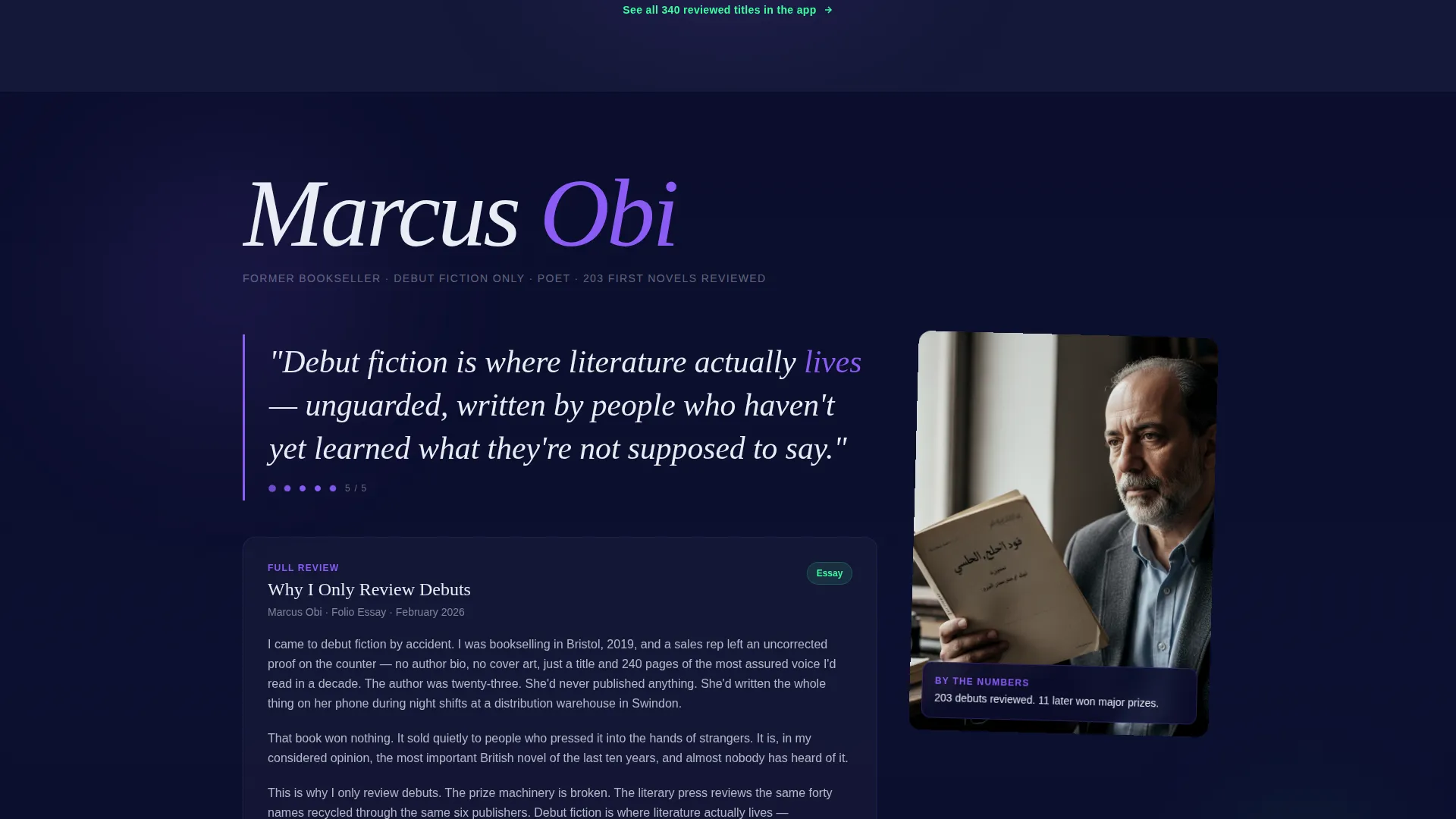 Publishing & Book Industry Reviews & Social Proof Website Template