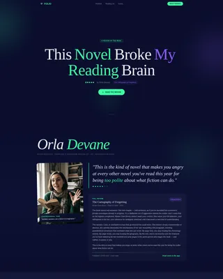 Publishing & Book Industry Reviews & Social Proof Website Template