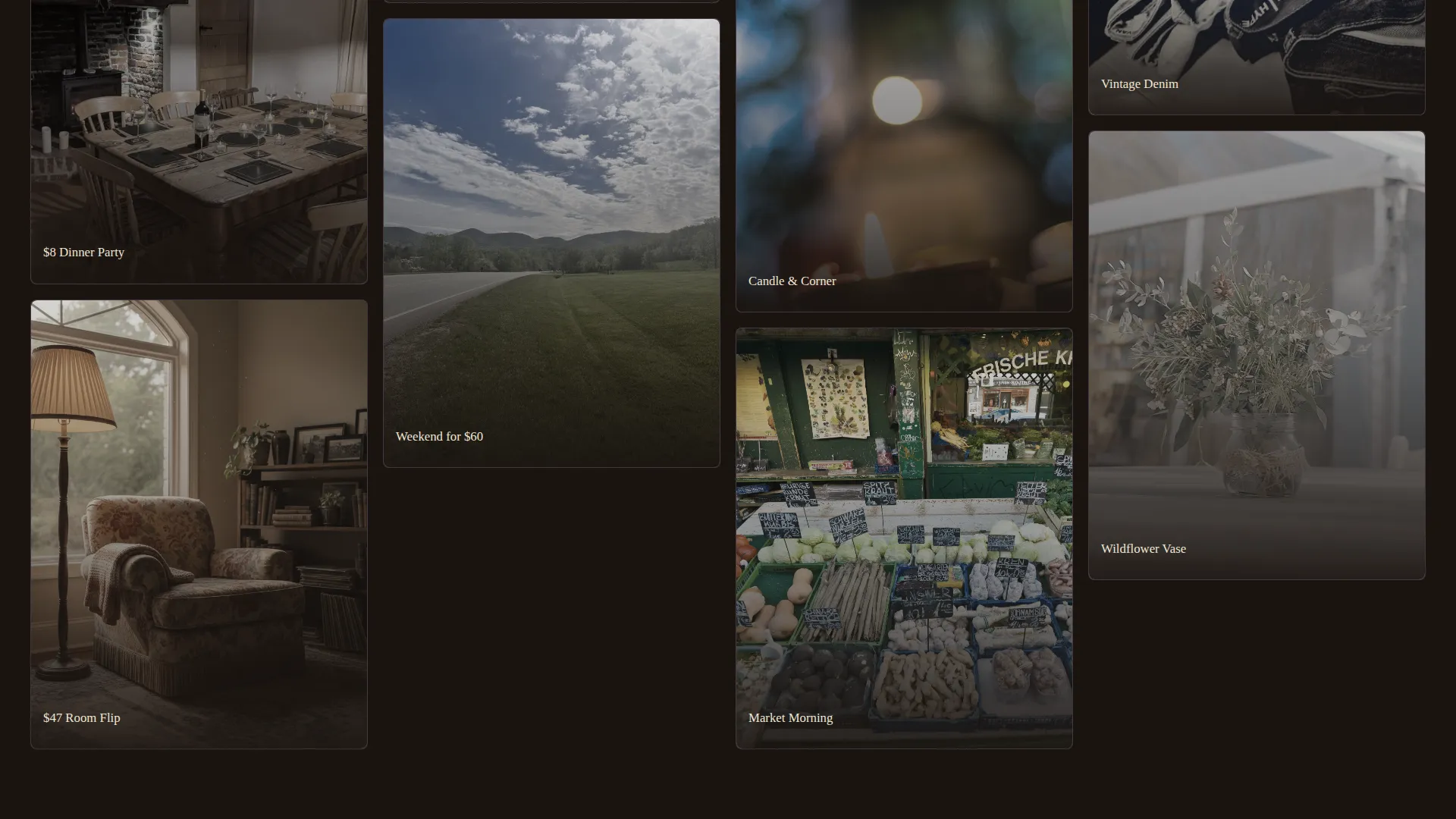Cinematic Budget Living Vlog Coming-Soon Landing Page