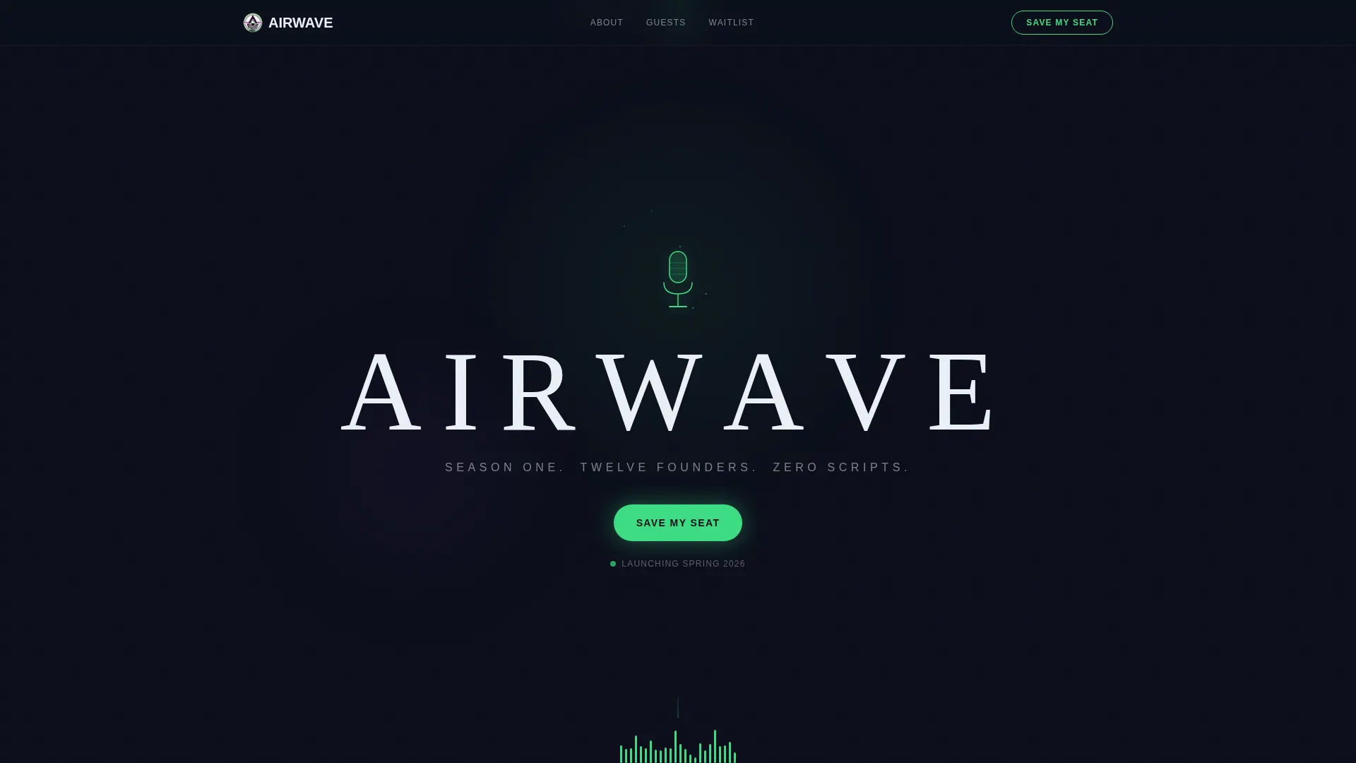 Business & Entrepreneurship Podcast Landing Page