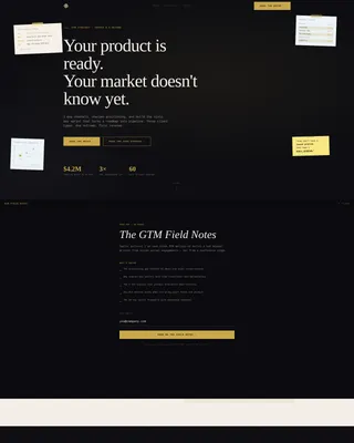 Go-to-Market Consultant Landing Page Template