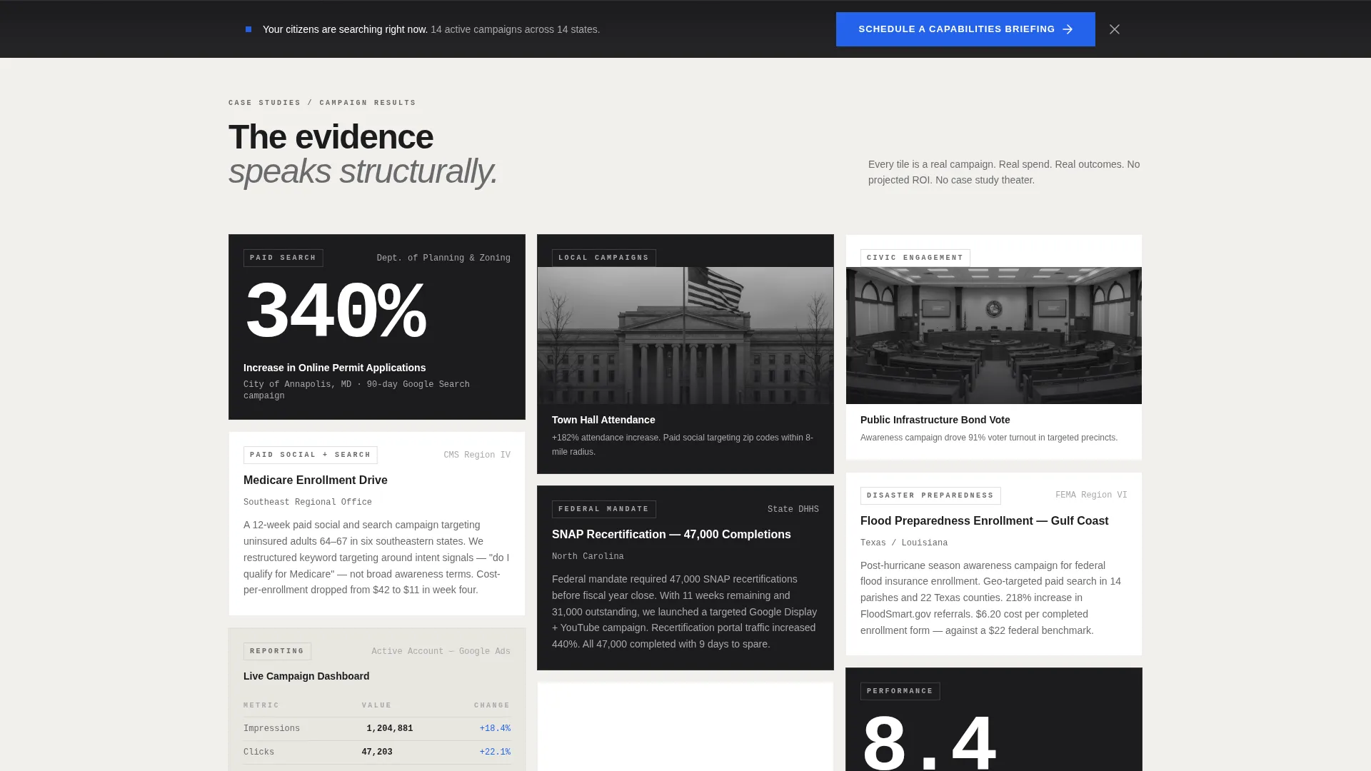 Government PPC Agency Landing Page Template