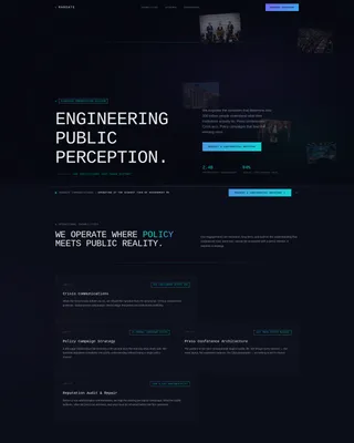 Government PR Agency Landing Page Template