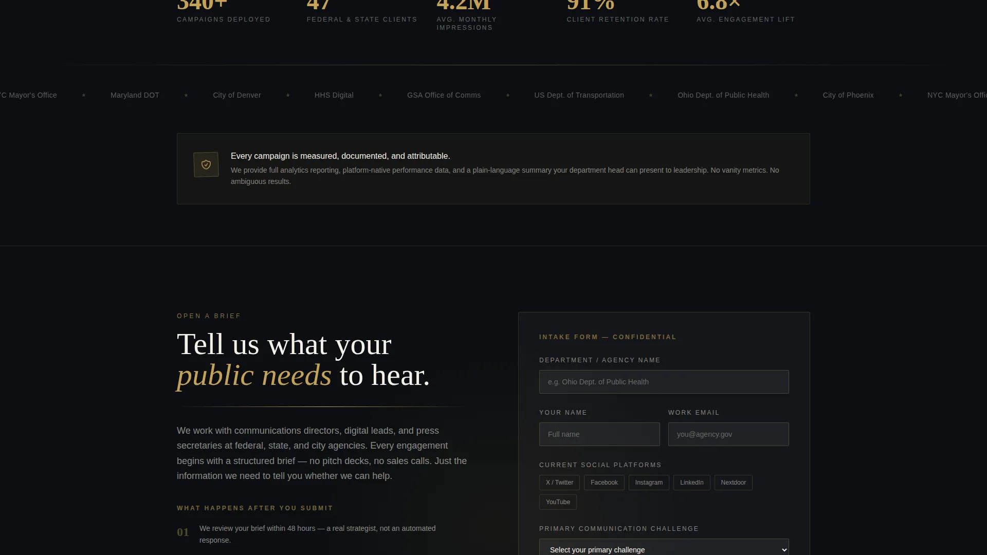 Government Marketing & Agency Professional Website Template