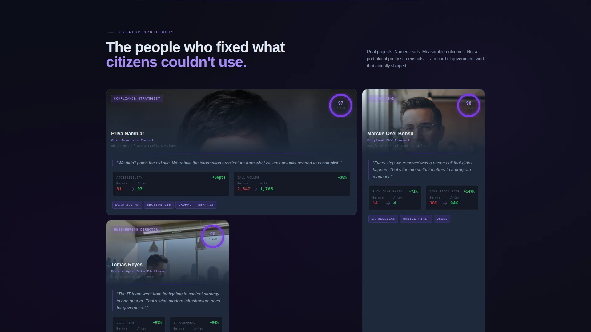 Government Marketing Agency Landing Page Template