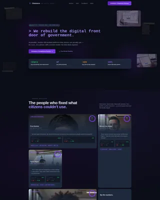 Government Marketing Agency Landing Page Template