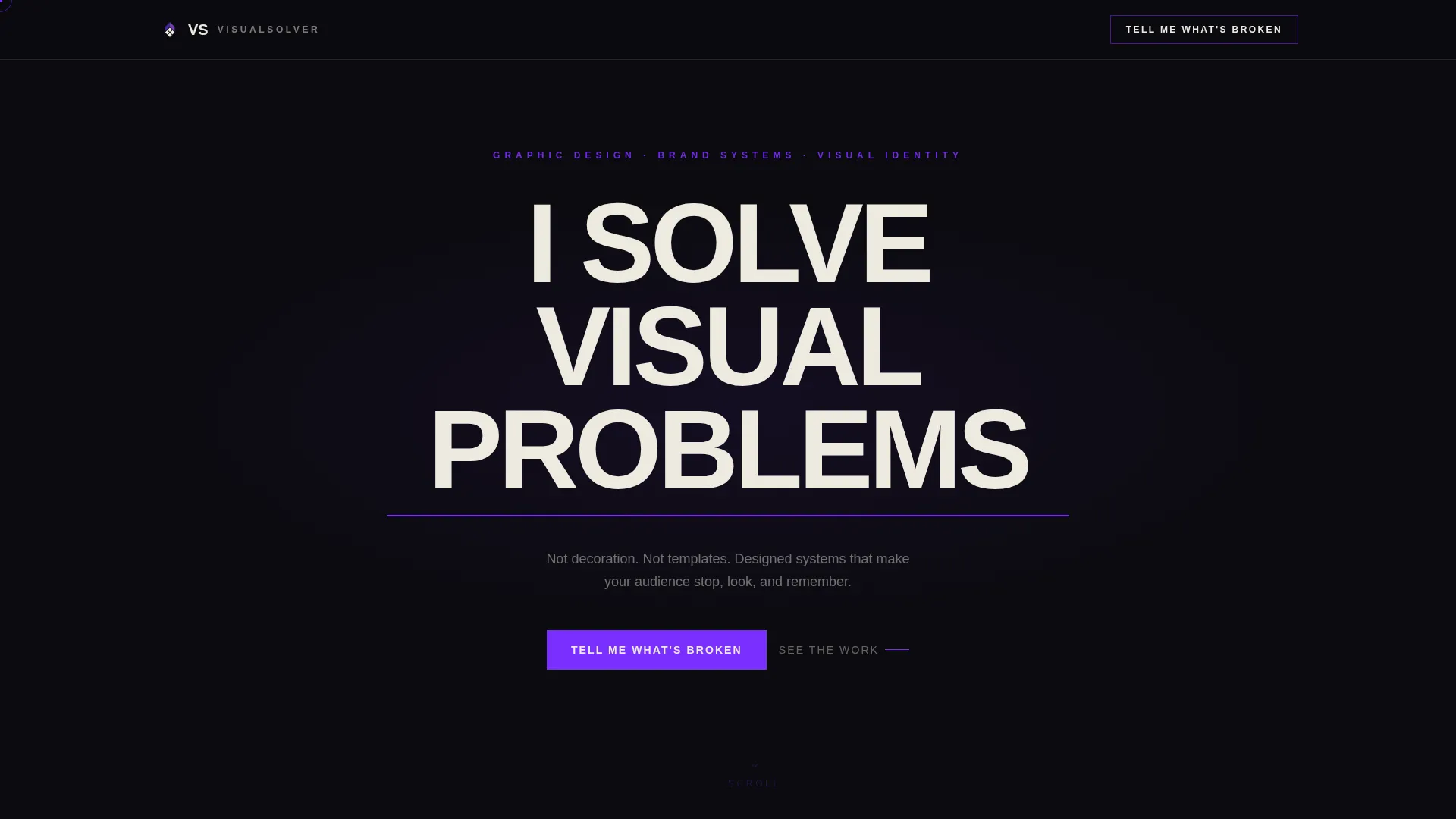 Graphic Designer Portfolio Landing Page Template